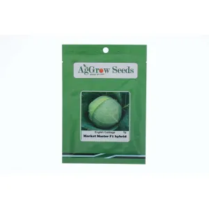 AgGrow English Cabbage (Gobi) Seeds Market Master F1 Hybrid 5g
