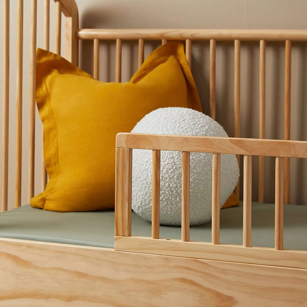 Archie Natural 3-in-1 Cot Conversion Bundle Mocka