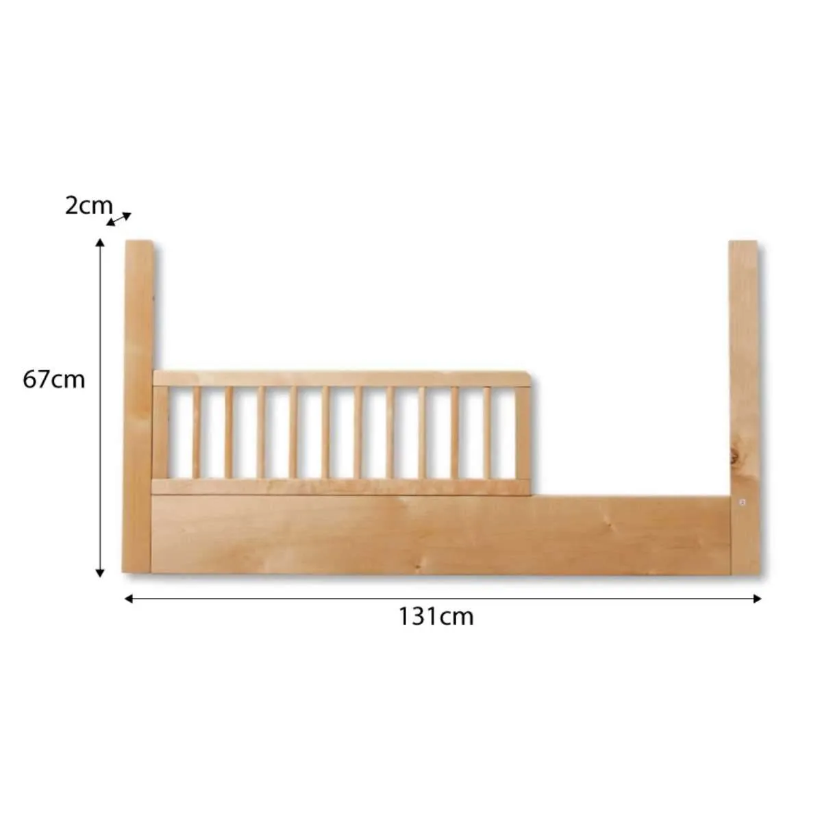 Aspen Black/Natural 3-in-1 Cot Conversion Bundle Mocka