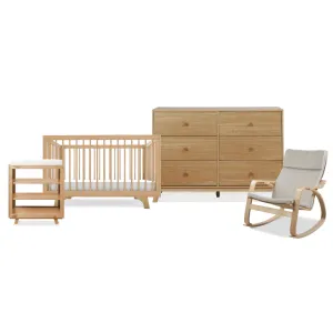 Aspen Natural Six Piece Nursery Set Mocka