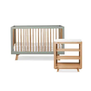 Aspen Sage Four Piece Nursery Set Mocka