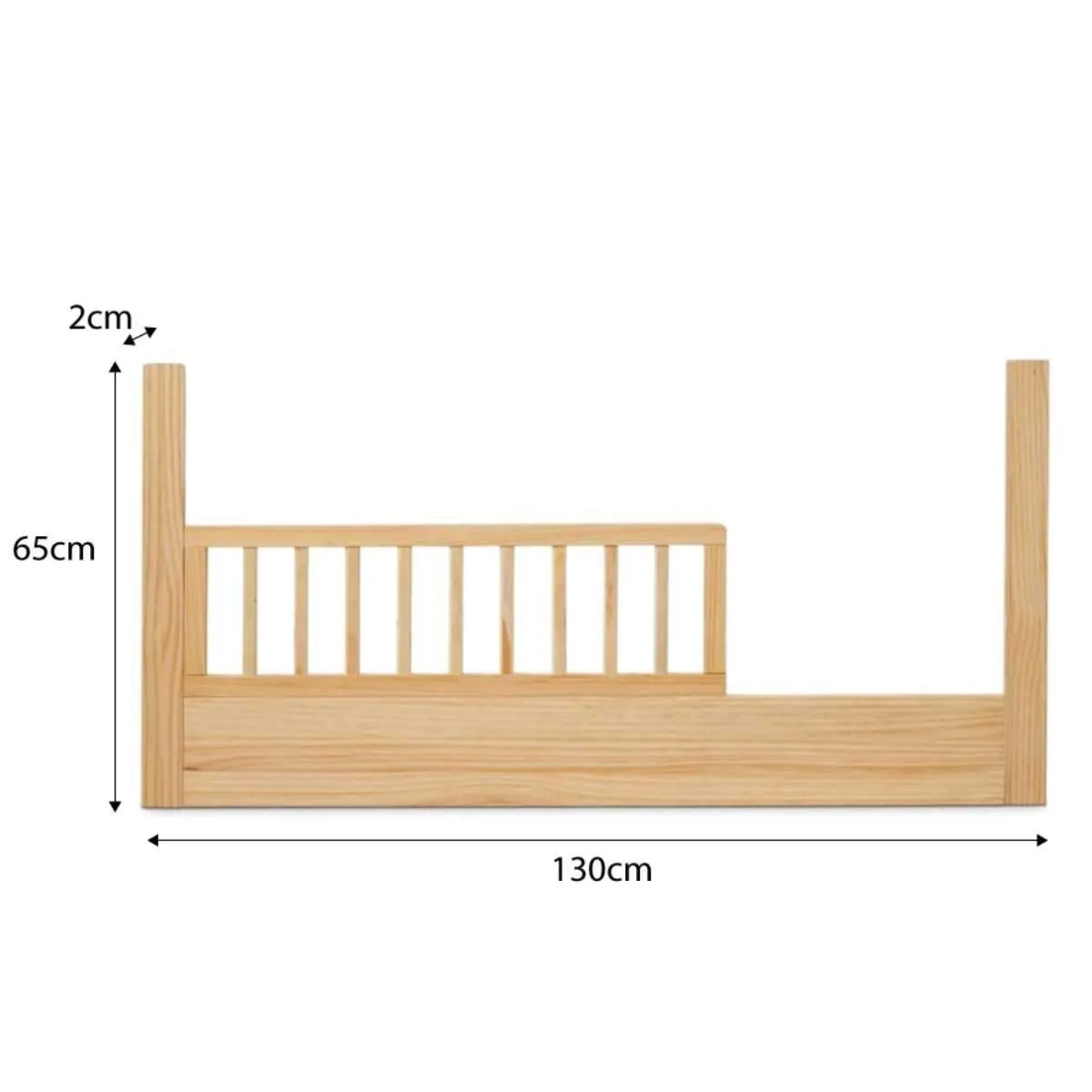 Aspiring Natural 3-in-1 Cot Conversion Bundle Mocka