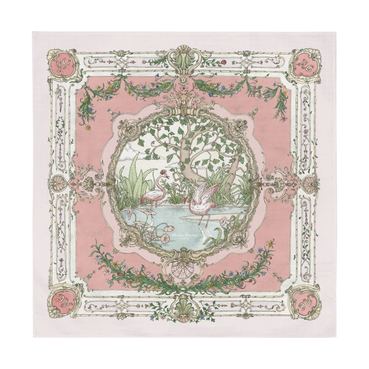 Atelier Choux Muslin Tapestry Pink On Pink