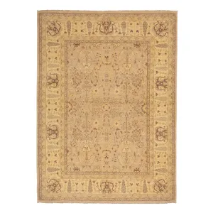 Beige Traditional Wool Rug - 8'10" x 11'7"