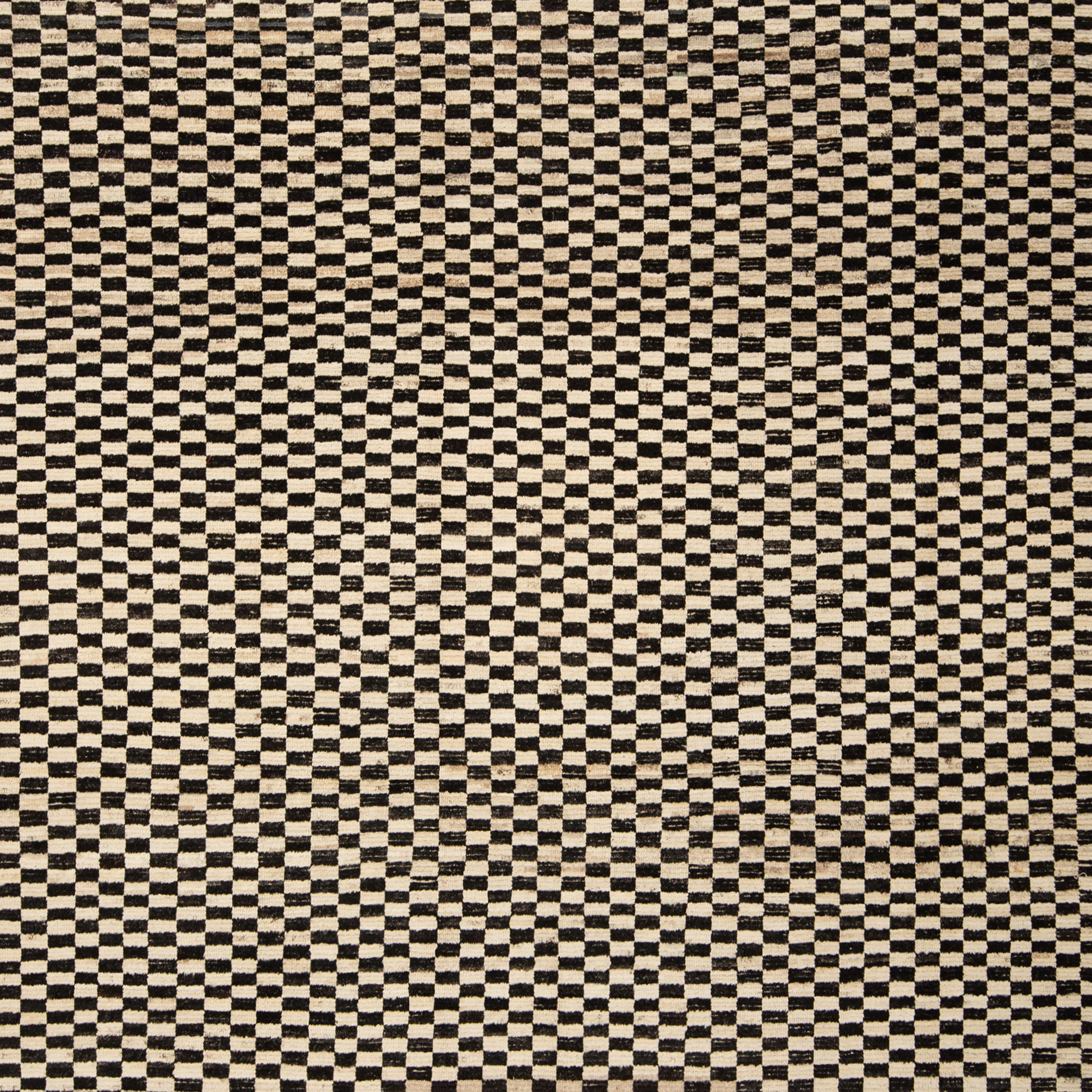 Black & White Zameen Transitional Wool Rug - 9'3" x 12'2"