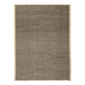 Black & White Zameen Transitional Wool Rug - 9'3" x 12'2"