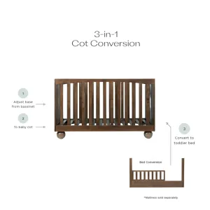 Blake Almond 3-in-1 Conversion Cot Bundle Mocka