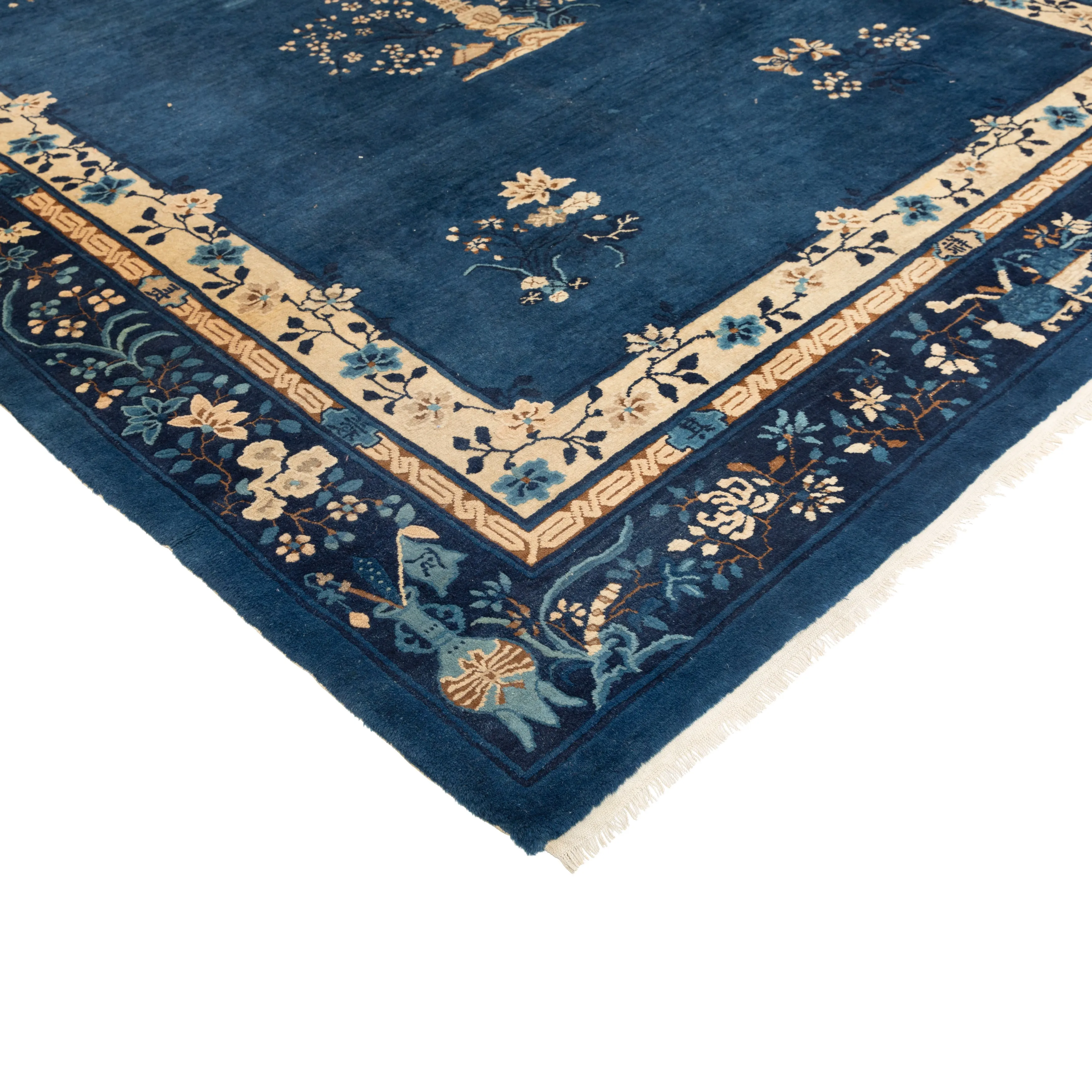 Blue Traditional Wool Rug - 8'3" x 11'11"