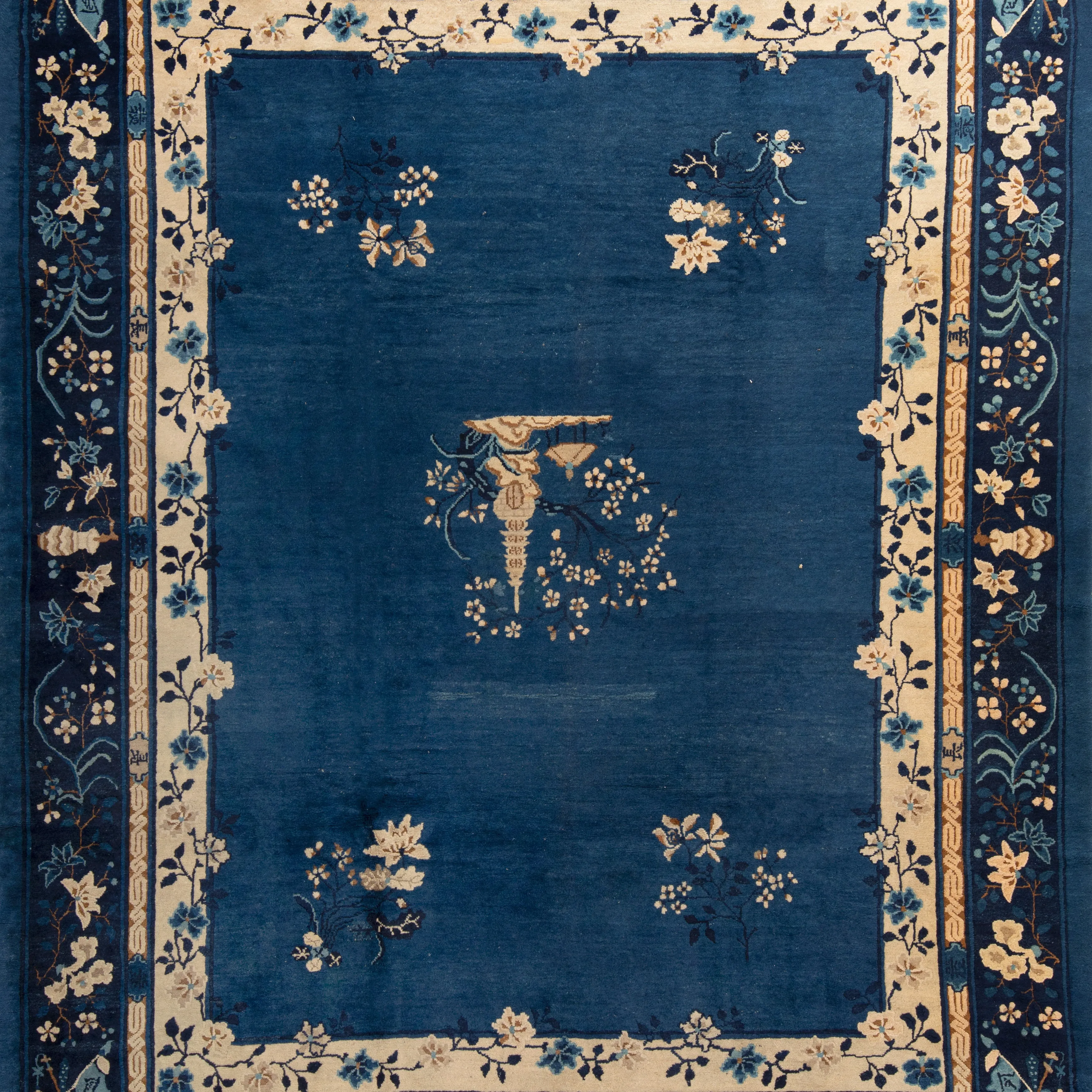 Blue Traditional Wool Rug - 8'3" x 11'11"