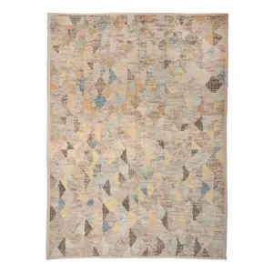 Blue Zameen Transitional Wool Rug - 10'2" x 14'4"