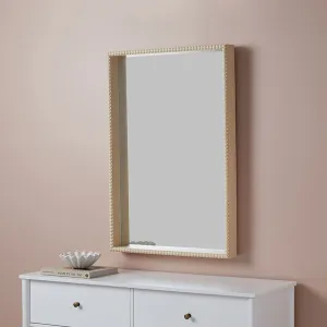 Bobbin Mirror - Rectangle - Natural Mocka