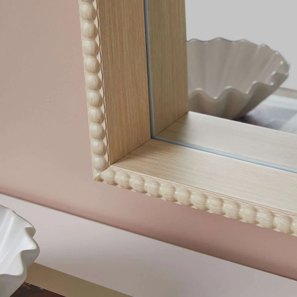 Bobbin Mirror - Rectangle - Natural Mocka