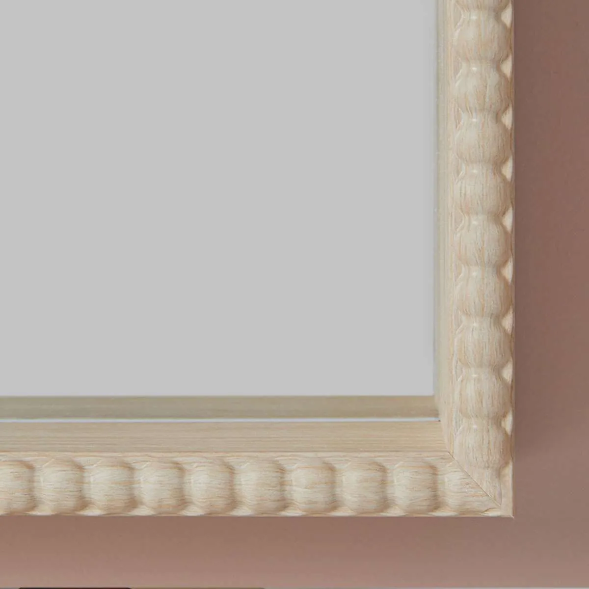Bobbin Mirror - Rectangle - Natural Mocka