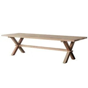 Borneo Outdoor Table | Stretcher | Natural Legs | 300x100x76cm Zoco Home