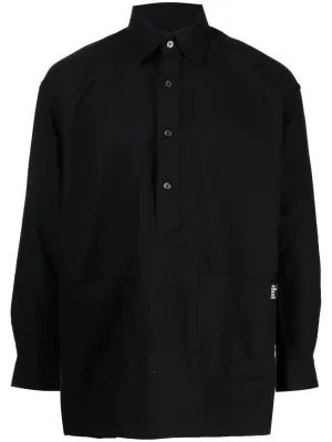 Button Placket Long-Sleeve Shirt