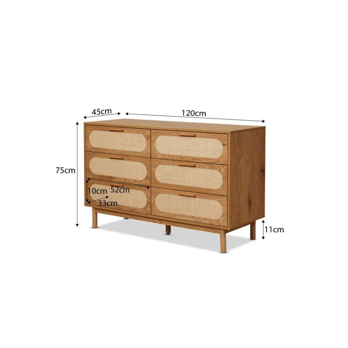 Canyon Six Drawer Bundle Mocka