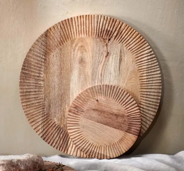 Circular Wooden Chopping Board  Large Funky Chunky
