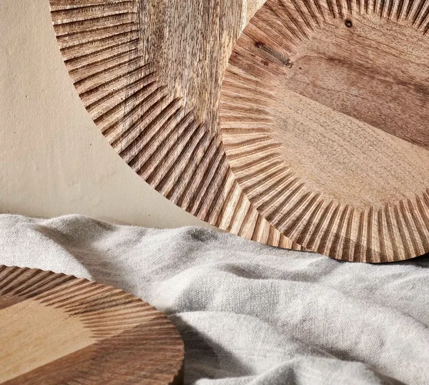 Circular Wooden Chopping Board  Large Funky Chunky