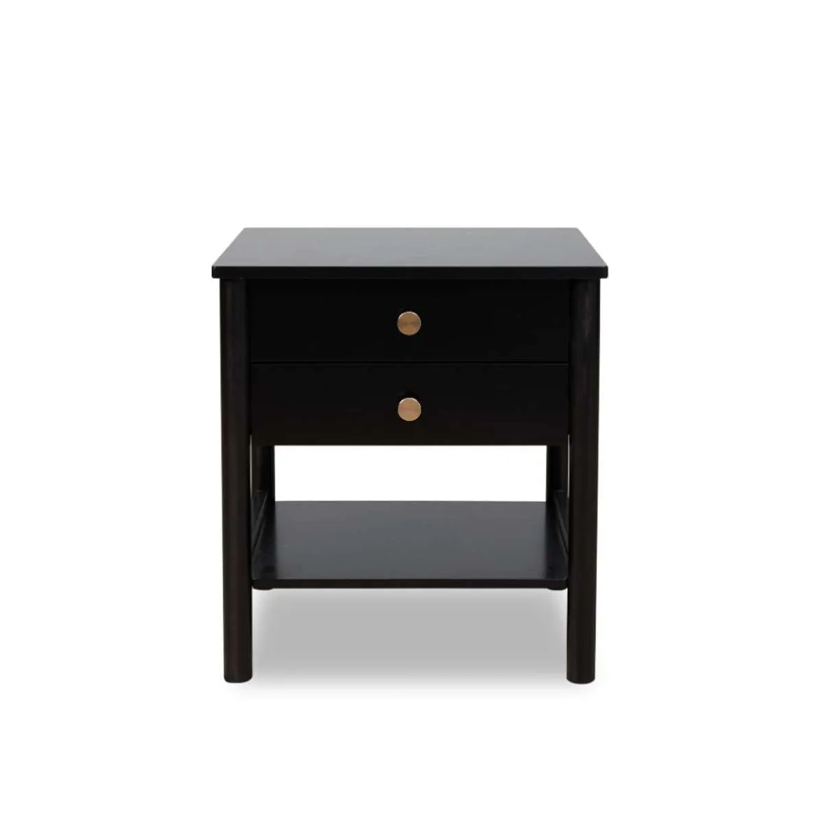 Delaney Bedside Table - Black Mocka