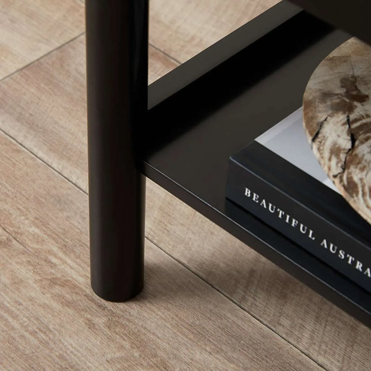 Delaney Bedside Table - Black Mocka