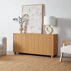 Deven Ball Feet Buffet - Natural Mocka