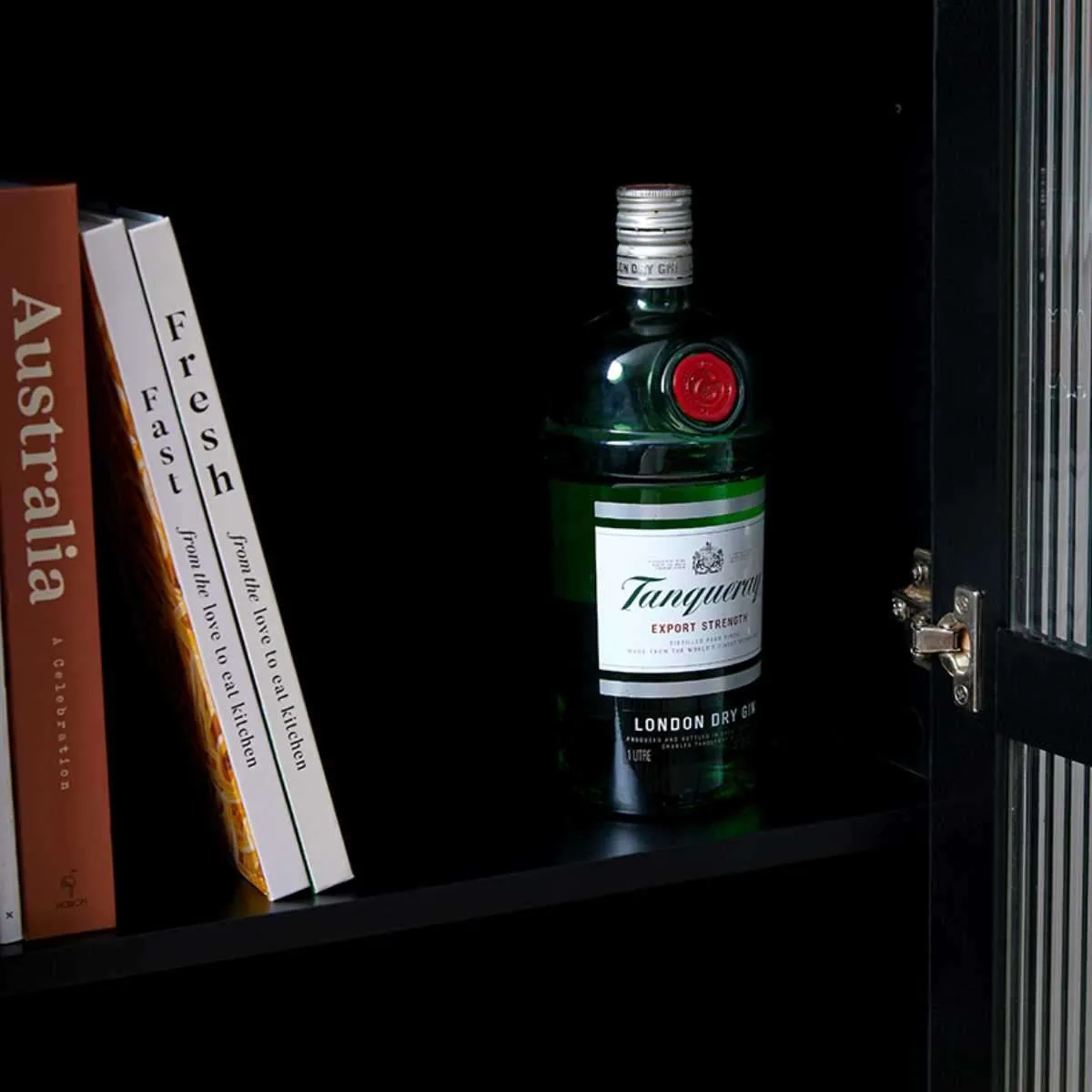 Easton Bar Cabinet - Black Mocka