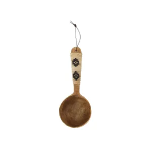 Ethnic Mango Spoon | Natural/Black 18cm Zoco Home