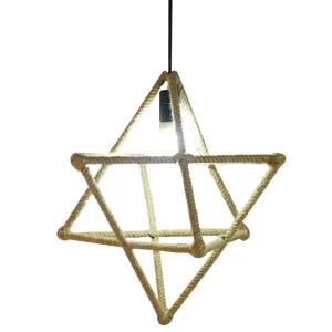 Fantasy Rope Design Star Single Pendant Light
