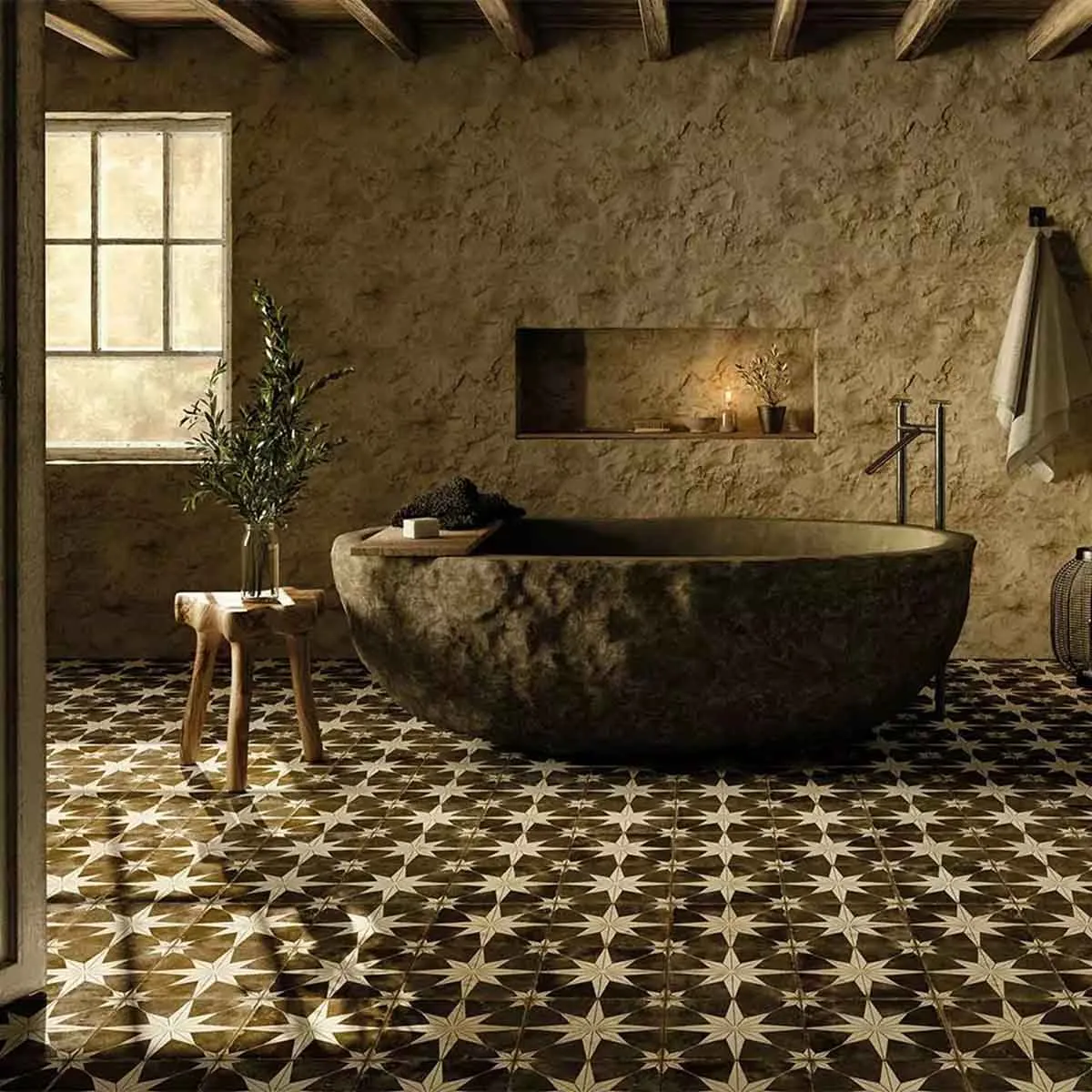 FS Star Night Patterned Tile 45x45cm Matt
