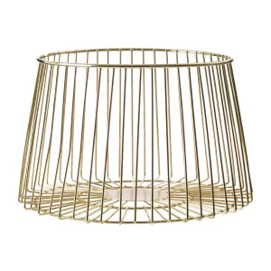 Gold Metal Fruit Basket Funky Chunky