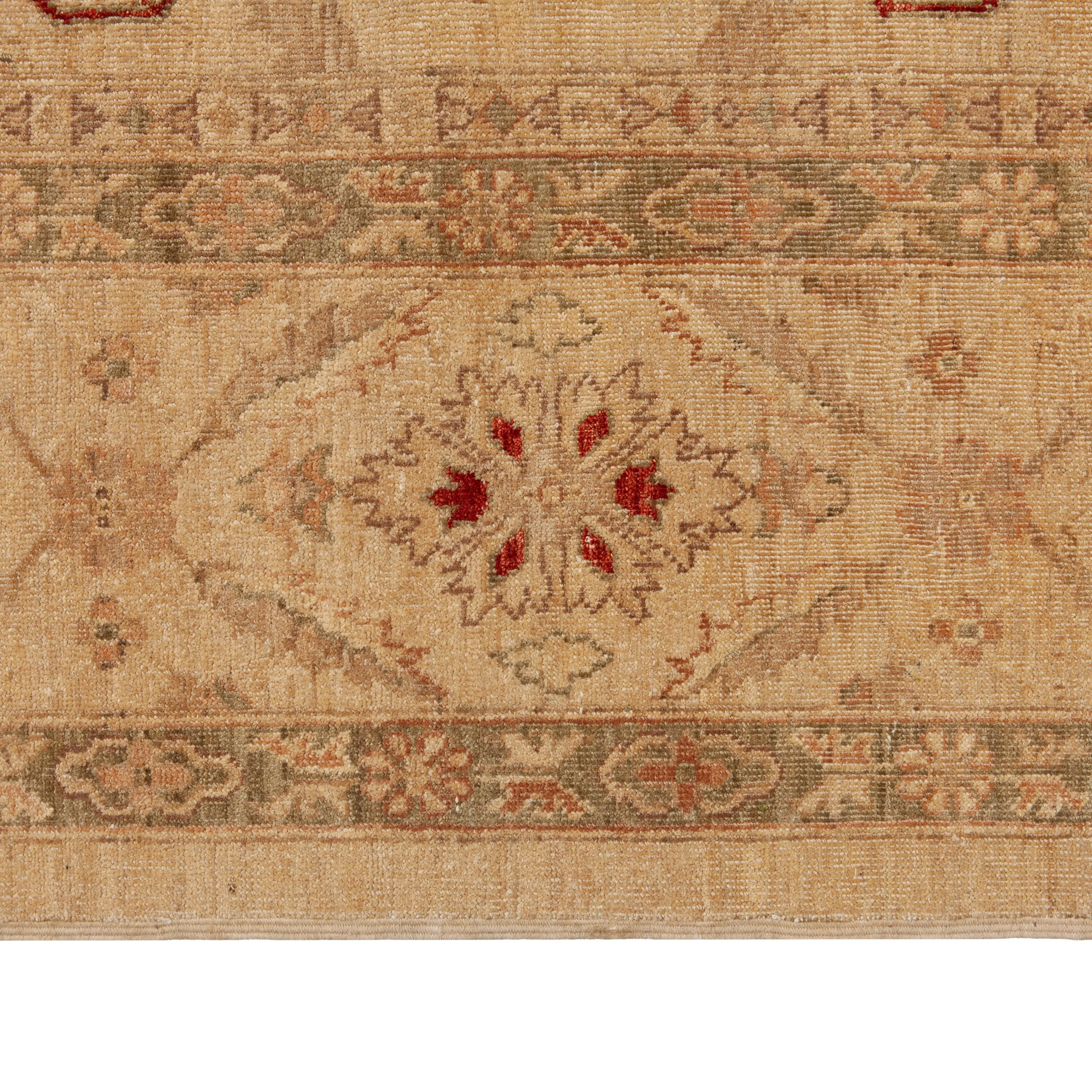 Gold Traditional Wool Rug - 8'3" x 11'8"