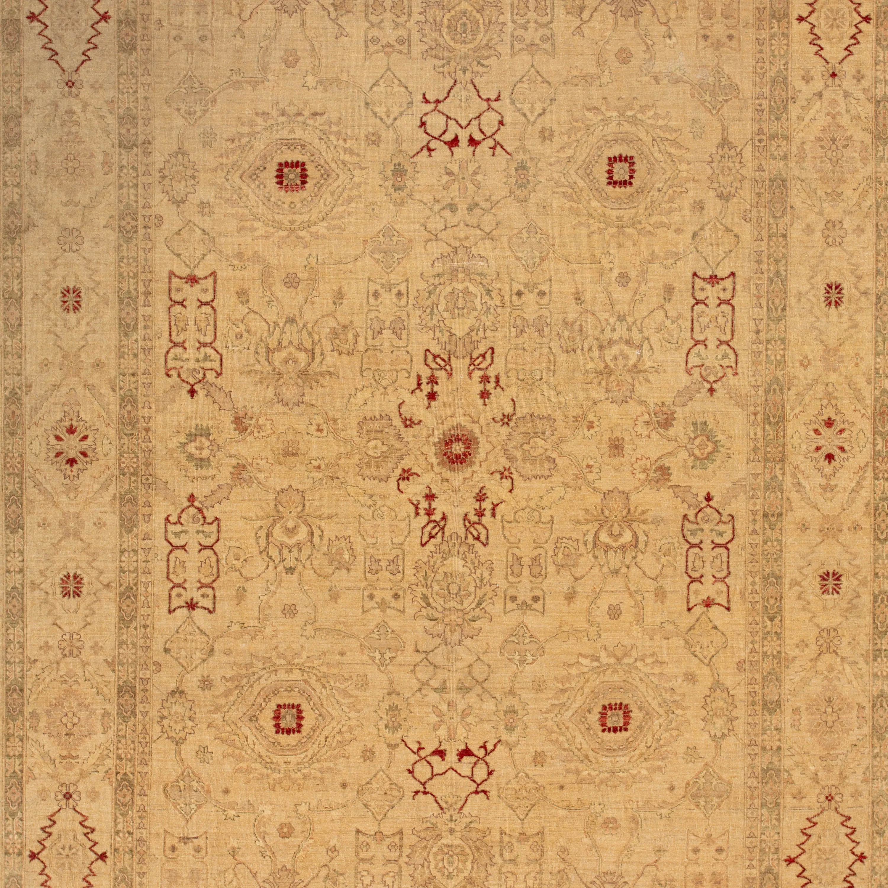 Gold Traditional Wool Rug - 8'3" x 11'8"