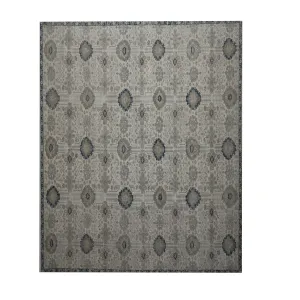Grey Traditional Wool Rug - 10' x 13'9"