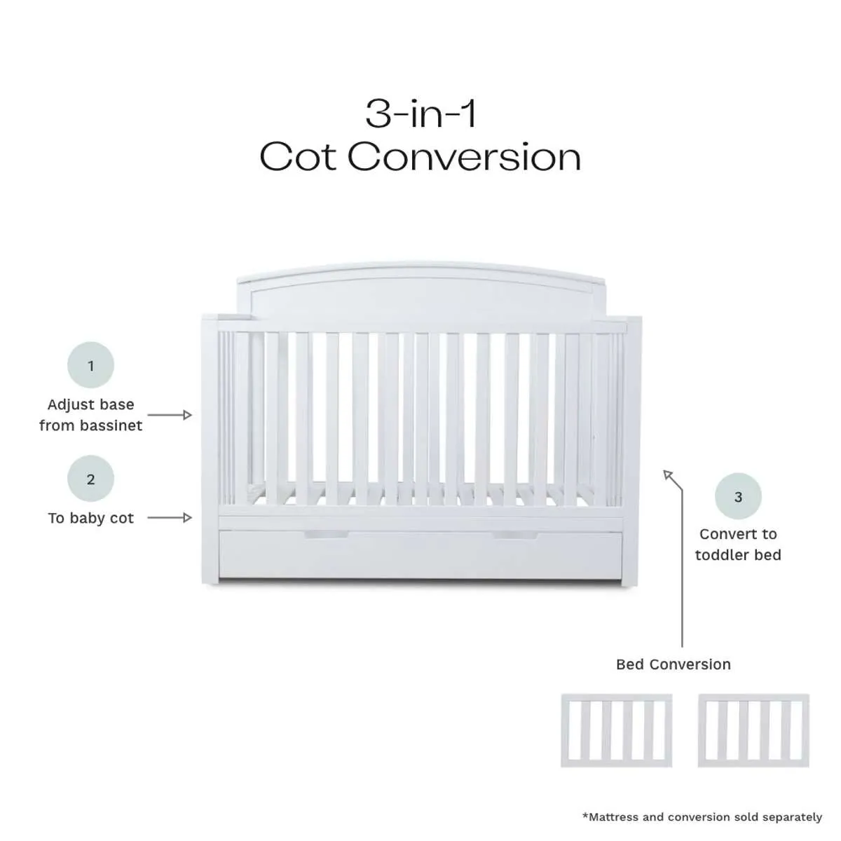 Harbor Classic Cot Mocka