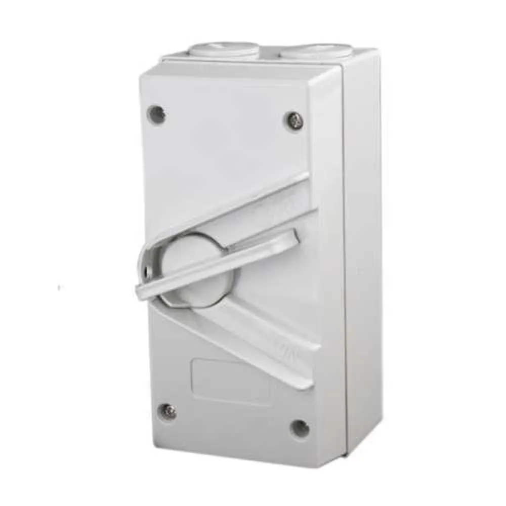 Hepol 3 Pole Weatherproof Isolator 35A