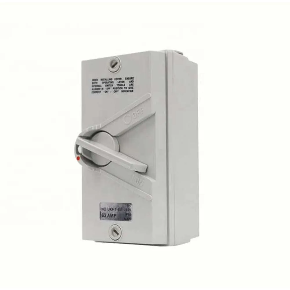 Hepol Single Pole Weatherproof Isolator 32A/35A