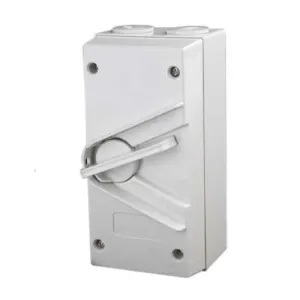 Hepol Single Pole Weatherproof Isolator 32A/35A