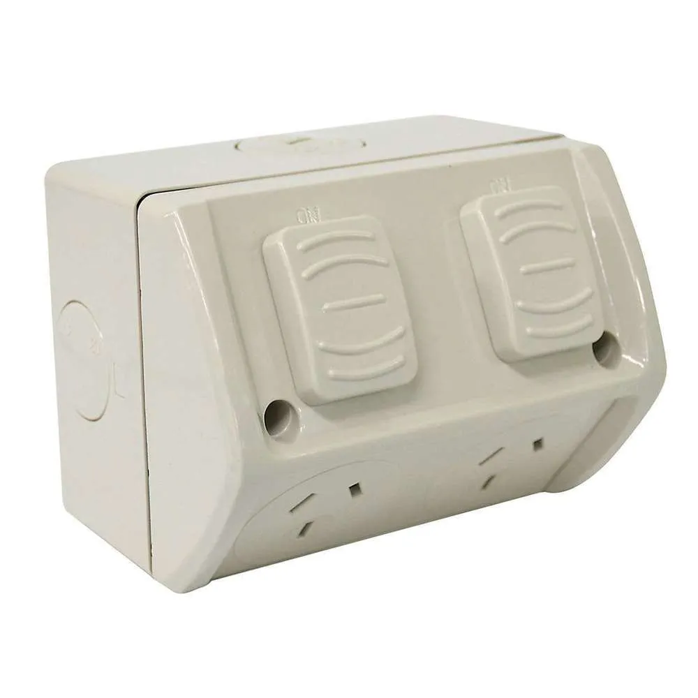 Hepol Weatherproof Double GPO 15A
