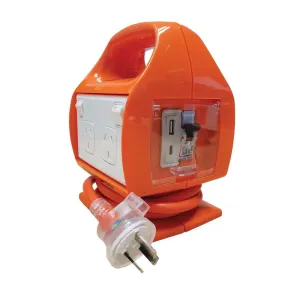 HPM Power Centre RCBO Protection 10A IP33 USB Ports