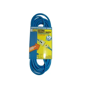 HPM Trade Duty Extension Lead 10m Locking Socket 15A