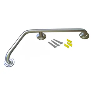 Inox Grab Bar S/S 410mm x 240mm x 25mm 115Deg