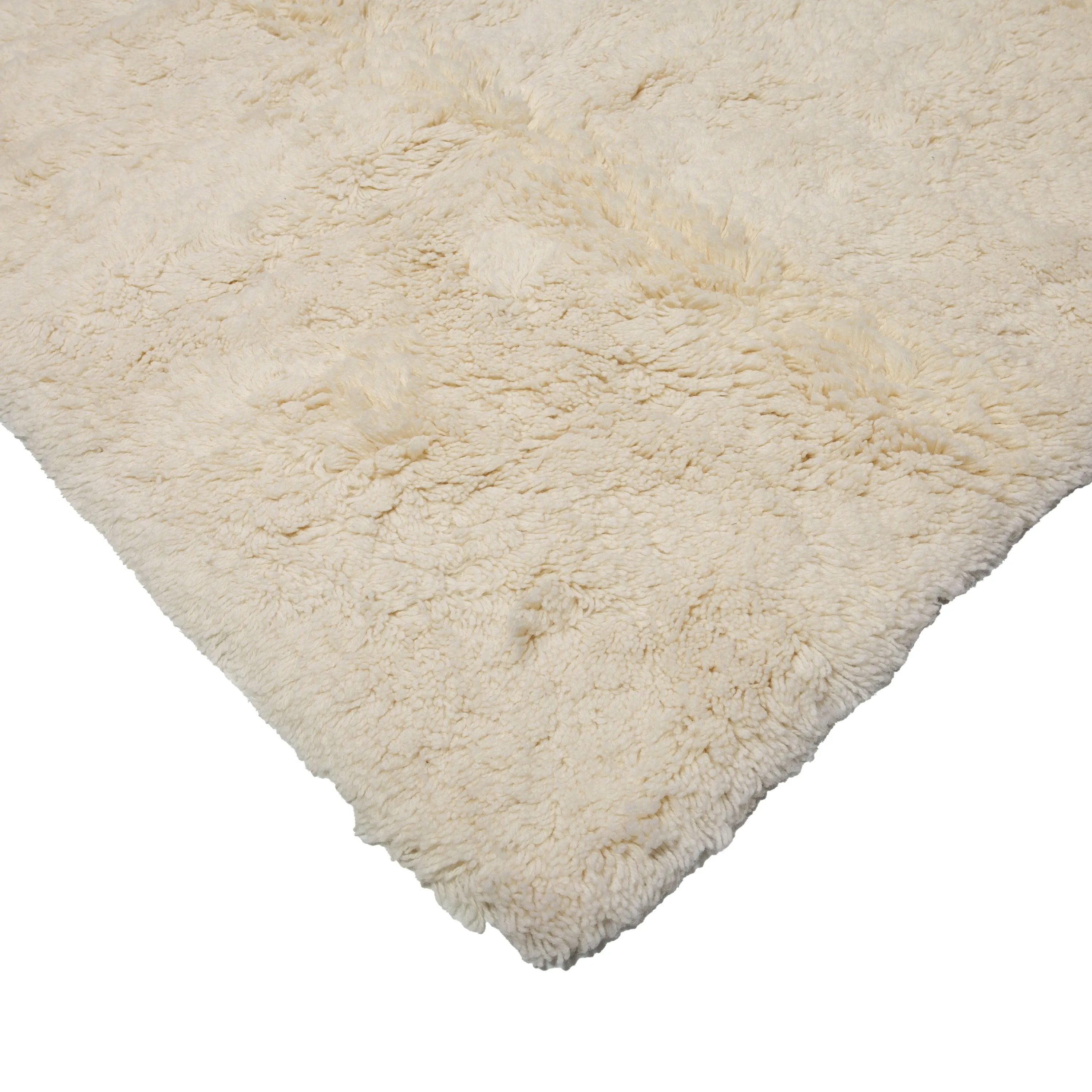 Ivory Solid Wool Runner - 8'x 18'