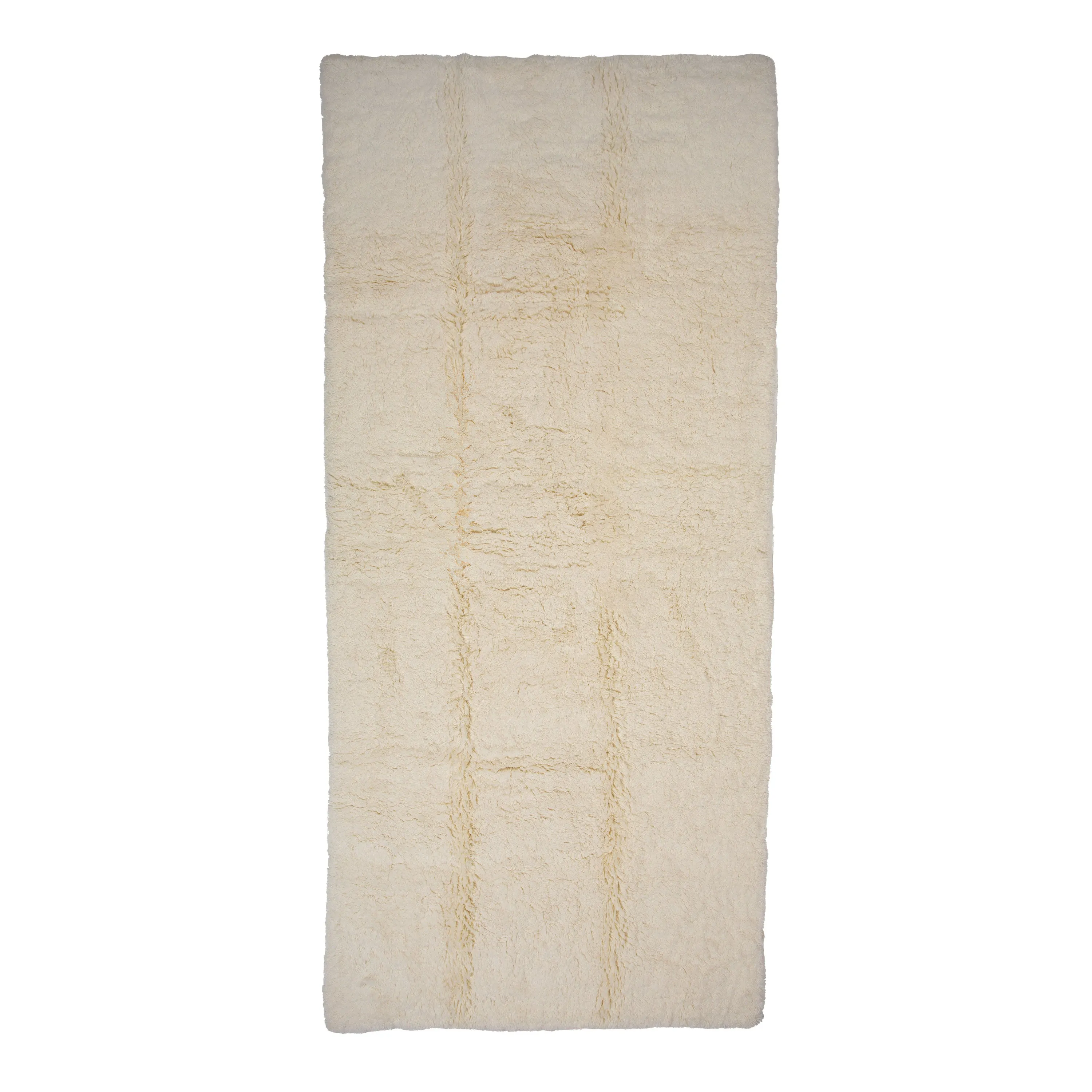 Ivory Solid Wool Runner - 8'x 18'