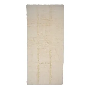 Ivory Solid Wool Runner - 8'x 18'