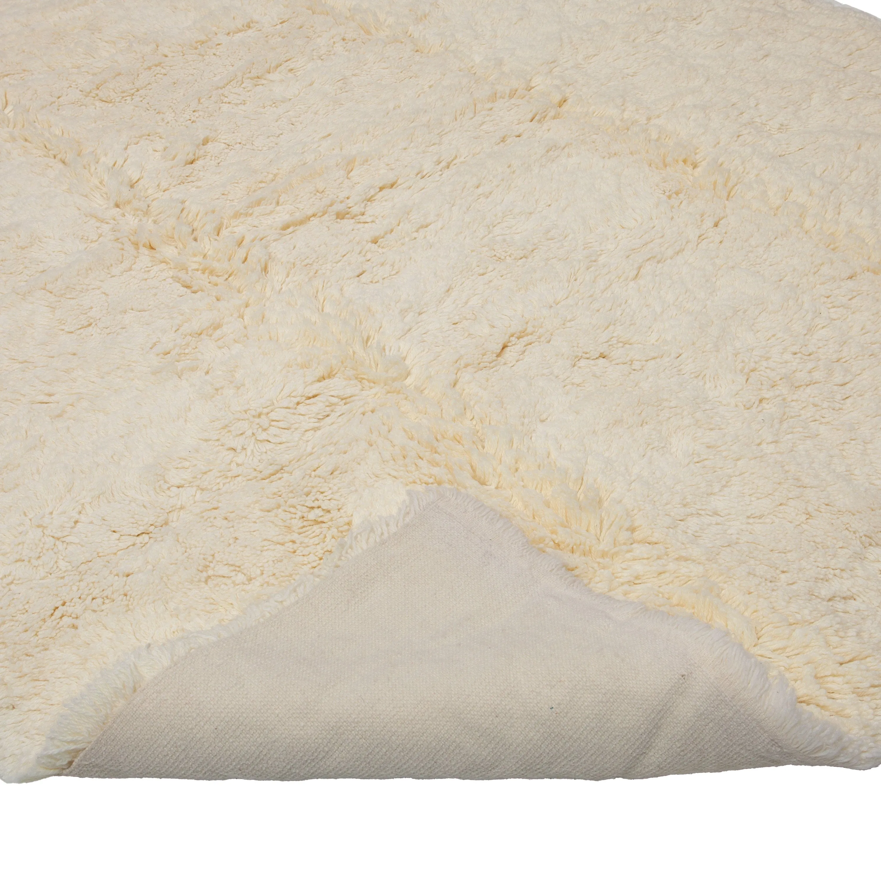Ivory Solid Wool Runner - 8'x 18'