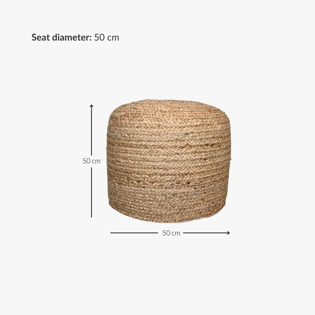 Jute Pouf | 50x35cm Zoco Home