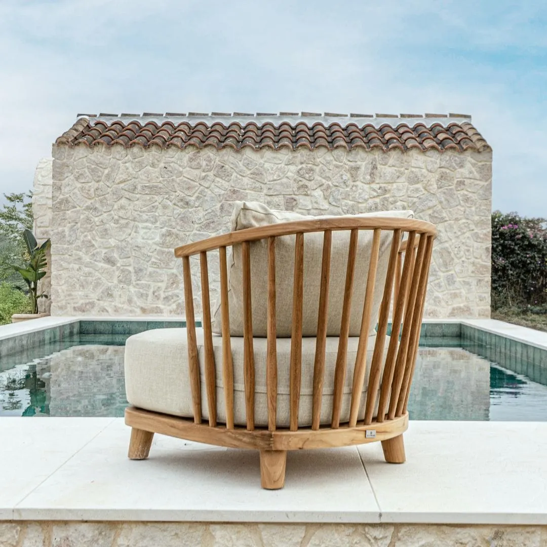 Kayu Teak Lounge Chair | 80x92x73cm Zoco Home