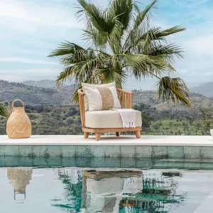 Kayu Teak Lounge Chair | 80x92x73cm Zoco Home