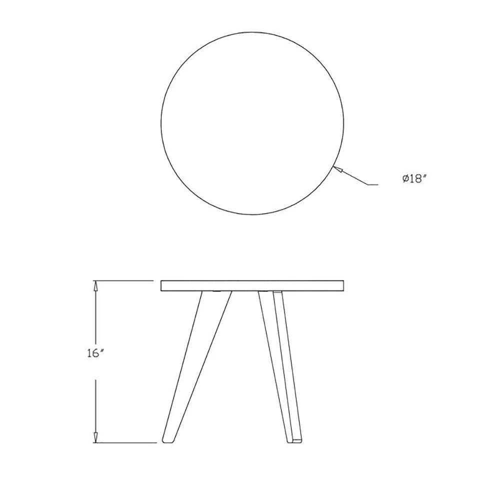 Lago Lounge Chair and Satellite End Table Bundle