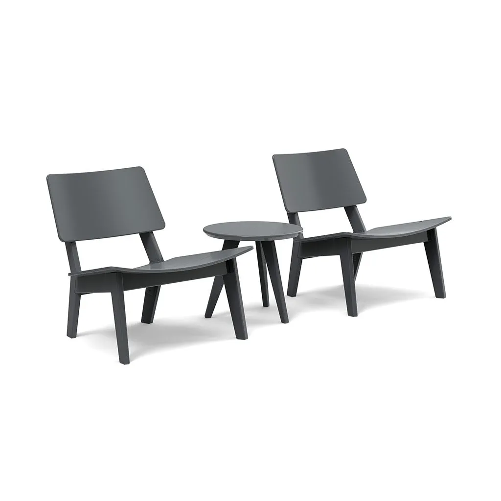 Lago Lounge Chair and Satellite End Table Bundle